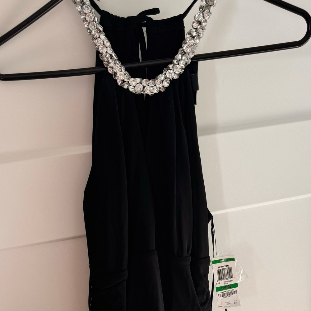 INC Black jumpsuit.  NWT.   sz lg